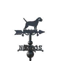 Border Terrier Miniature Weathervane on White Background Border Terrier Miniature Weathervane on White Background