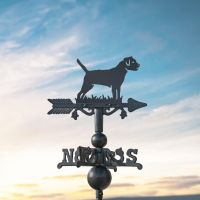 Border Terrier on Miniature Weathervane at Dusk Border Terrier on Miniature Weathervane at Dusk