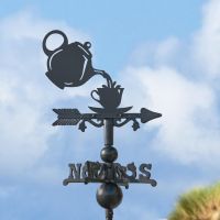 Miniature Weathervane with Kingfisher Topper Miniature Weathervane with Kingfisher Topper