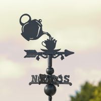 Mini Weathervane with Kingfisher Motif Mini Weathervane with Kingfisher Motif