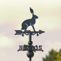 Mini Weathervane with Hare Motif Mini Weathervane with Hare Motif