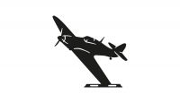 Close-Up of Hurricane Aircraft Topper for Miniature Weathervane