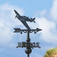 Miniature Weathervane with Hurricane Aircraft