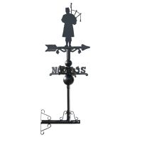 Mounted Scottish Bagpiper on Mini Weathervane