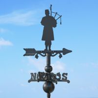 Scottish Bagpiper on Mini Weathervane