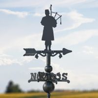Scottish Bagpiper on Miniature Weathervane 