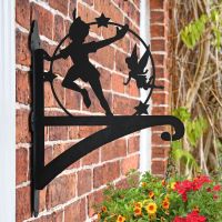 Peter Pan Hanging Basket Bracket in Situ on a Brick Wall