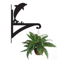 Dolphin Hanging Basket Bracket Holding a Plant Dolphin Hanging Basket Bracket Holding a Plant