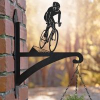 Cyclist Hanging Basket Bracket in Situ Cyclist Hanging Basket Bracket in Situ