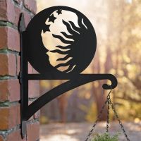 Moon & Stars Hanging Basket Bracket Moon & Stars Hanging Basket Bracket