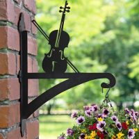 Violin Hanging Bracket in Garden Setting Violin Hanging Bracket in Garden Setting