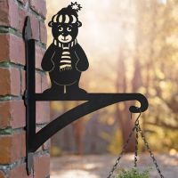 Winter Bear Hanging Basket Bracket
