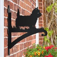 West Highland Terrier Hanging Basket Bracket placed on Wall