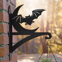 Bat & Moon Hanging Basket Bracket 