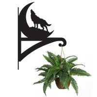 Wolf Hanging Basket Bracket Holding a Plant