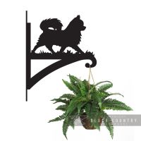 Chihuahua Hanging Basket Bracket Holding a Plant