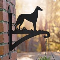 Greyhound Dog Hanging Basket Bracket