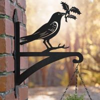 Raven Hanging Basket Bracket in Situ on a Brick Wall