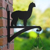 Alpaca Hanging Basket Bracket in Garden Setting  Alpaca Hanging Basket Bracket in Garden Setting