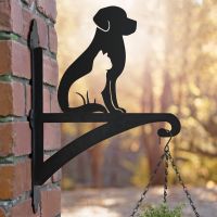 Cat & Dog Silhouette Hanging Bracket 