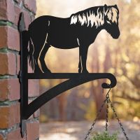 Shetland Pony Basket Bracket in Situ on a Brick Wall
