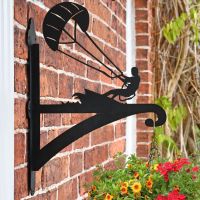 Kite Surfer Hanging Basket Bracket on Wall  Kite Surfer Hanging Basket Bracket on Wall