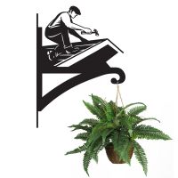 Roofer Hanging Basket Bracket Holding a Plant Roofer Hanging Basket Bracket Holding a Plant