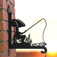 Steel Fisherman Hanging Basket Bracket in Situ Steel Fisherman Hanging Basket Bracket in Situ