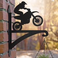 Dirt Bike Hanging Basket Bracket Outdoors