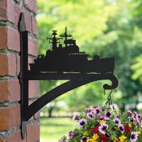 HMS Edinburgh Ship Hanging Basket Bracket with Basket HMS Edinburgh Ship Hanging Basket Bracket with Basket