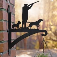 Game Season "Boston Terrier" Iron Hanging Basket Bracket