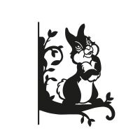 Cartoon Rabbit Hanging Basket Bracket 