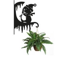 Hanging Basket Bracket with Penguin 