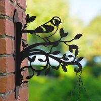 Sparrow in Branches Hanging Basket Bracket 