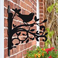 Blackbird and Branches Hanging Basket Bracket
