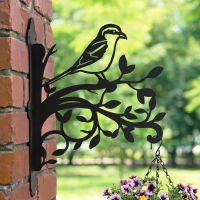 Great Grey Shrike Iron Hanging Basket Bracket