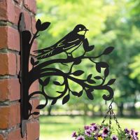 House Martin Iron Hanging Basket Bracket in Black