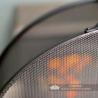 Close-up of the Mesh on the Arched Box Style Fire Guard Close-up of the Mesh on the Arched Box Style Fire Guard