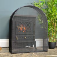 "Athelhampton" Arched Box Style Made to Measure Fire Guard in Situ in Front of the Fireplace "Athelhampton" Arched Box Style Made to Measure Fire Guard in Situ in Front of the Fireplace