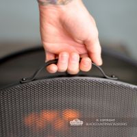 Carry Handle on the Top of the Fire Guard to Scale Carry Handle on the Top of the Fire Guard to Scale