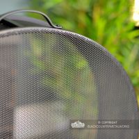 Close-up of the Mesh on the Arched Box Style Fire Guard Close-up of the Mesh on the Arched Box Style Fire Guard