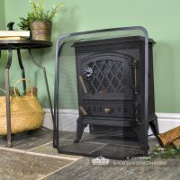 Dome Shaped Spark Guard Finished in Black