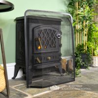 "Heanwood Park" Small Black Dome Shaped Spark Guard in Situ Next to the Fire Place
