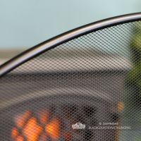 Close-up of the Black Finish on the Fireguard