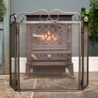 Hand forged Spark guard two fold