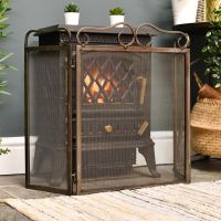 Rustic Ornate Fireguard in Situ Rustic Ornate Fireguard in Situ