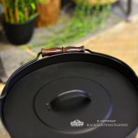 Wooden Carry Handle on the Ash Bucket