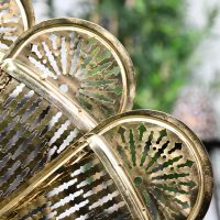 Close up of fan arms 