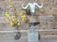 Silver Buffalo Head Bust