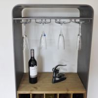 Close up of glass holder